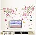 Sakura naklejka ścienna z motywem kwiatowym tło do telewizora, dekoracja pomieszczenia, kalkomania, usuwany nadruk plakat 110 x 120 cm