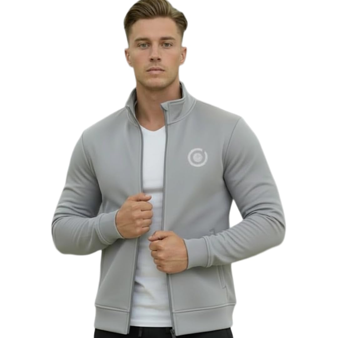 Men’s Track Jacket | Sports Jacket for Men | Running Jacket | Gym Workout Jacket | Full Zip Track Jacket | Winter Sportswear | Breathable Quick-Dry Fabric |
