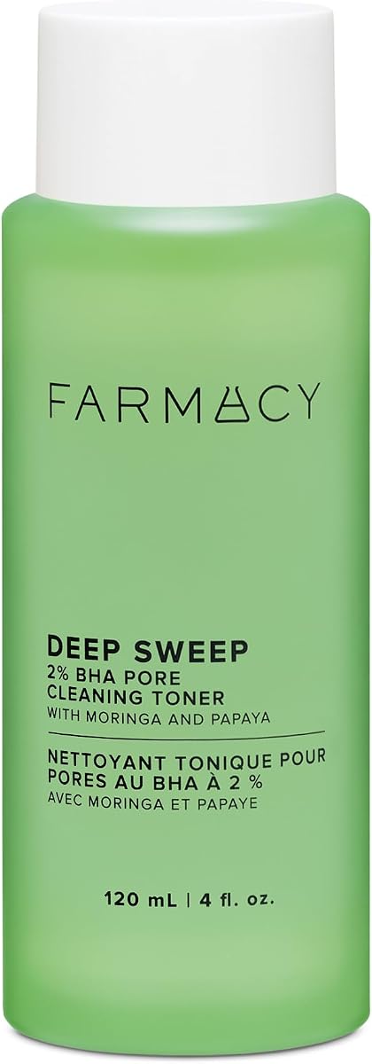 2% Salicylic Acid Toner for Face - Deep Sweep BHA Liquid Exfoliant + Pore Cleaner - Controls Oil, Gently Exfoliates + Refines Pores - Skin Care for Combo, Oily + Blemish-Prone Skin - (120ml)