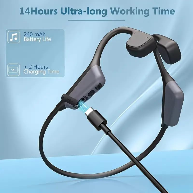 Amazon.co.jp: 骨伝導イヤホン 集音器 骨伝導ヘッドホン 充電式 首かけ