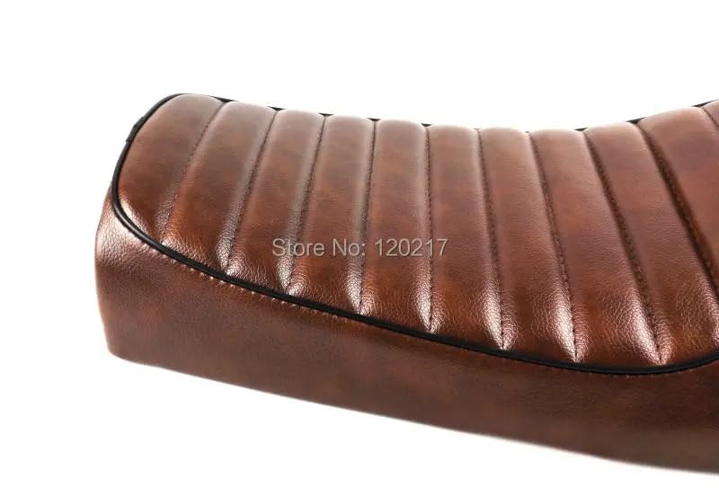 Sillín café racer con joroba impermeable y antideslizante para motos clásicas SR400 XS 6
