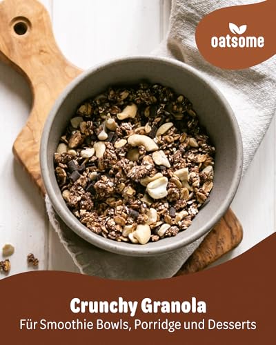 OATSOME® 2er Bundle Schokus Pokus | Crunchy Toppings | Schokolade & Cashew | Extra Crunchy | Zum Toppen Für Joghurt, Bowls & Müsli | Granola | Vegan | Ohne Zuckerzusatz | Bio & 100% Natürlich | 2x230g