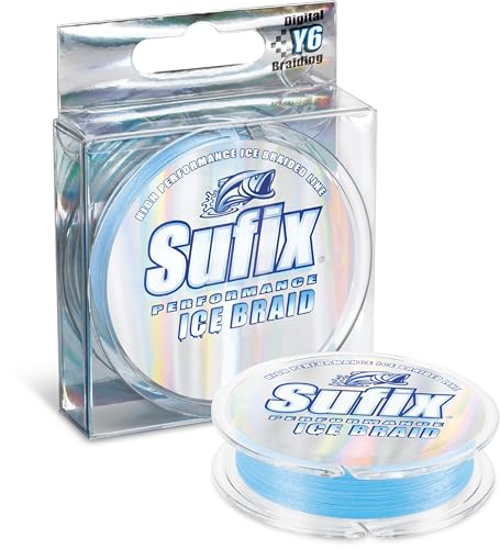 Sufix Ice Braid 10 lb (Glacier Blue, Size- 75 YD Spool)
