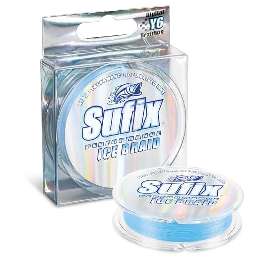 Sufix Ice Braid 10 lb (Glacier Blue, Size- 75 YD Spool)