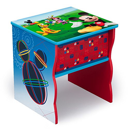 Delta Children Side Table with Storage, Disney Mickey Mouse