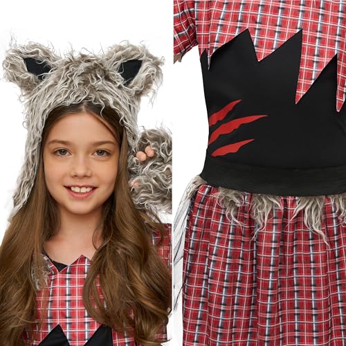 Disfraz de Lobo para Niñas Talla M miniatura 3