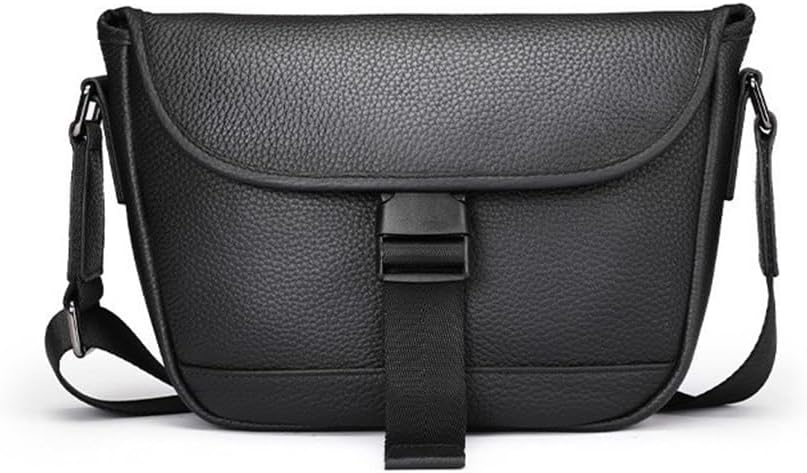 Men's Shoulder Bag Sports Leather Crossbody Soft Cowhide Backpack Casual Vertical Models