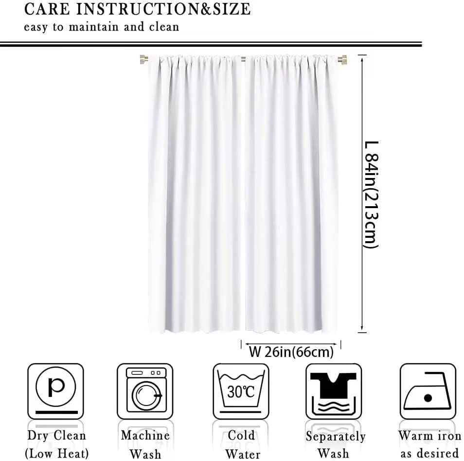 Kids Cartoon Animal Curtains Zoo Theme Jungle Safari Wildlife Elephant Giraffe Lion Print Pattern Blackout Rod Pocket Curtains Set for Bedroom Living Room Decor Window Drapes 52x84in