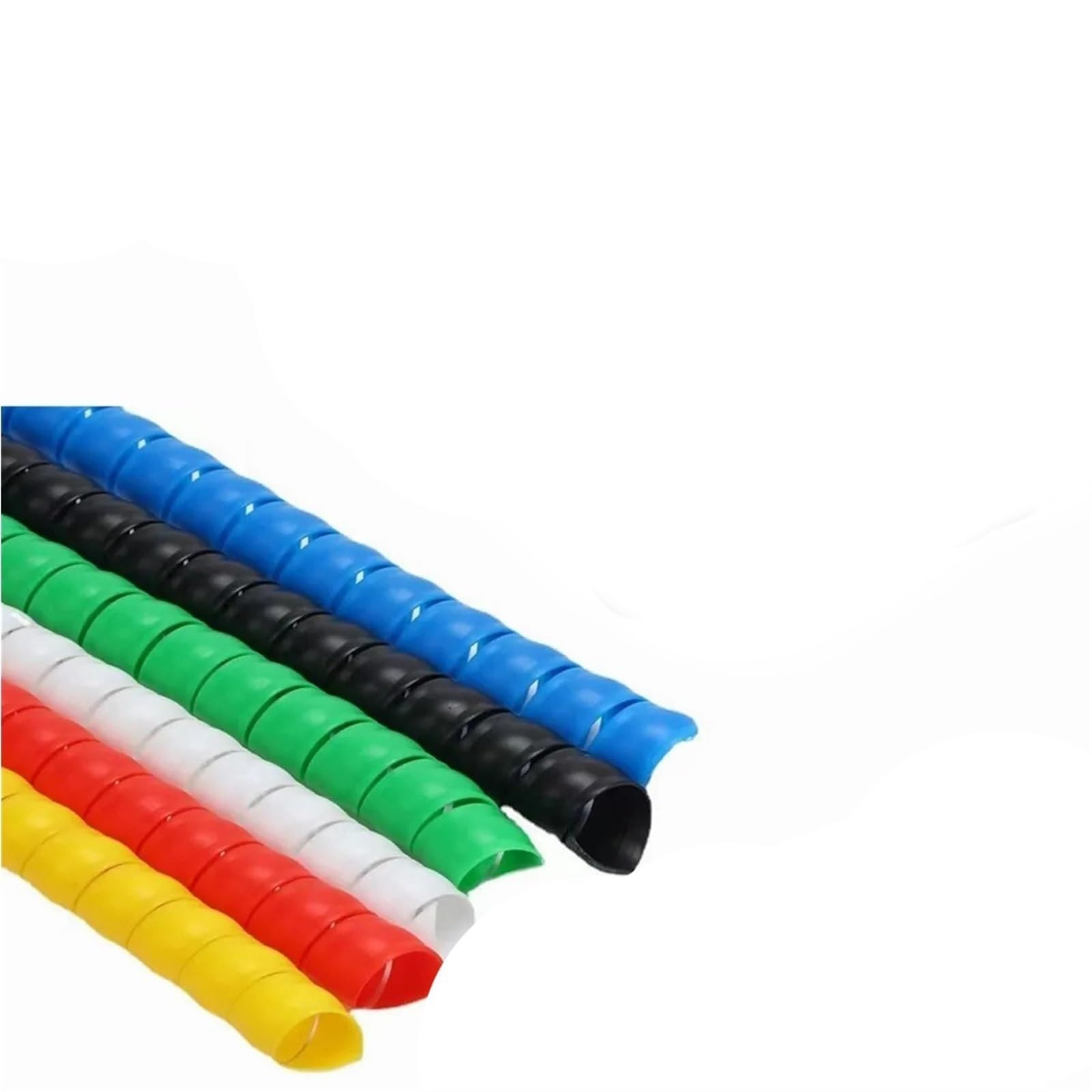 Guaina for cavo flessibile da 1 metro | Realizzata in polipropilene Protezione avvolgente a spirale for casa e ufficio(Yellow,ID 50mm)