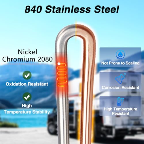 Image of RV Electric Water Heater Element Kit 1440W 120V Compatible with Screw-in Element Kit Suburban Atwood Dometic Camper Replace#: 520900 92249
