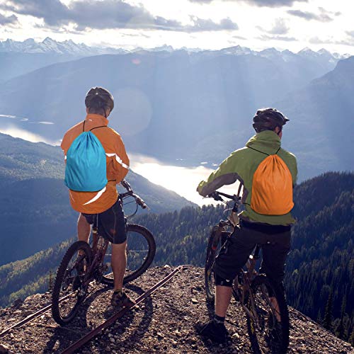 Lainrrew 5 Pcs Drawstring Backpack Bags, Lightweight Cinch Sacks Backpack String Bags Cinch Bags Drawstring Tote Storage Bags Bulk for Gym Traveling Sports3