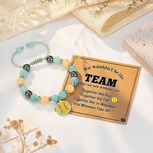 Image of Softball Volleyball Bracelet Gifts for Girls, Daughter, Niece, Softball Gifts for Team