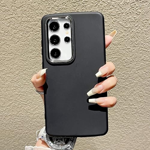 Coque antichoc Samsung S24 noire anti-glisse protégeant l'appareil photo des impacts
