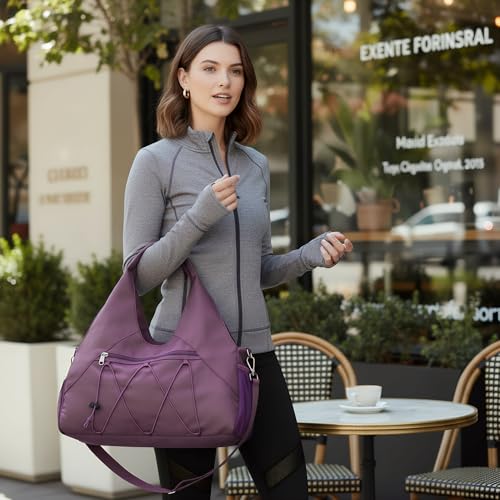 Forestfish Gym Bag For Women With Yoga Mat Holder & Shoe Compartment & Wet Dry Storage Pocket & Adjustable Strap by forestfish - Image 2