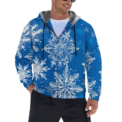 Sweat à capuche polaire homme épais chaud veste zippée contre le froid hivernal outdoor