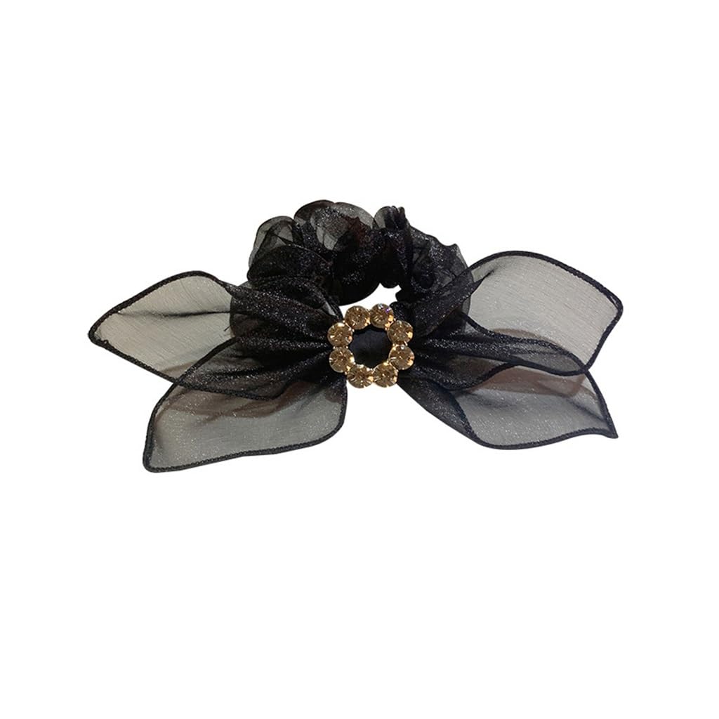 Hair Ornaments Sweet Yarn Diamond Buckle Rubber Band Rope Headdress