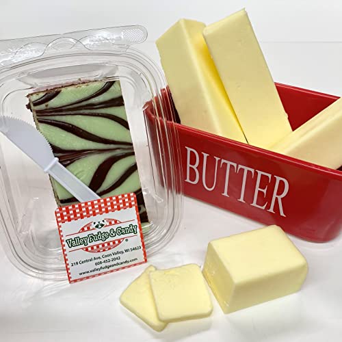 Valley Fudge, Mint Chocolate Swirl, Fresh Artisan Fudge, Real Butter, Gourmet Candy, Half Pound Package #TOP5