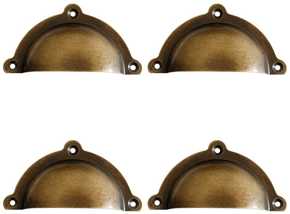 Poignée rétro FIDEMM en laiton antique d'une finition vintage haut de gamme pour placard