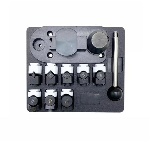 Manual Ring Bending Rounding Machine, Portable DIY Jewelry Forming Tool with Multi Size Dies for Ring Bangle Making & Resizing Equipment