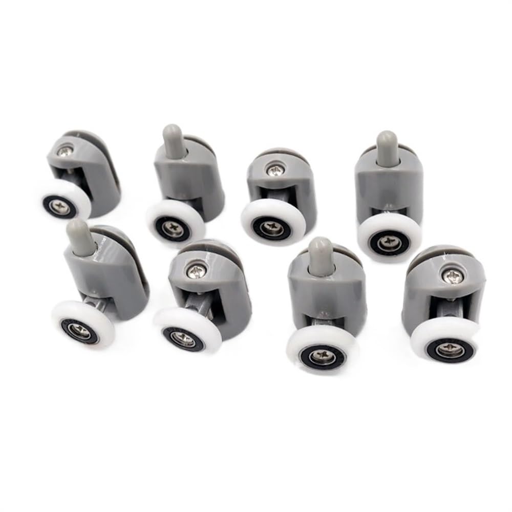 Lkfjnhepf Gray Shower Door Rollers 8 Pcs Shower Rooms Cabins Pulley;Shower Room Roller/Runners/Wheels/Pulleys Diameter 23Mm