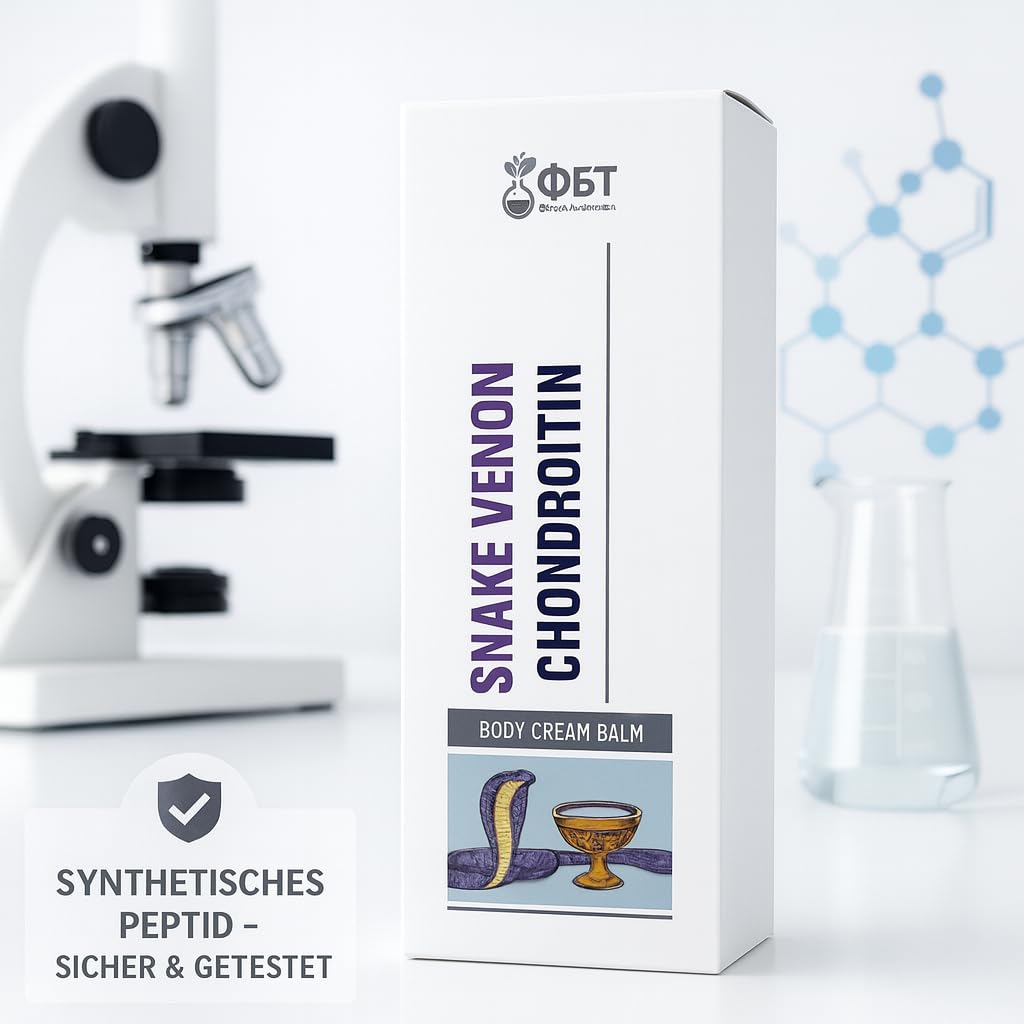 Schlangengift Chondroitin Körperbalsam – Gelenkcreme zur Unterstützung bei Arthrose, Rheuma & Muskelverspannung – mit Niacinamid, Magnesium, Chondroitin & Peptiden, 75 ml