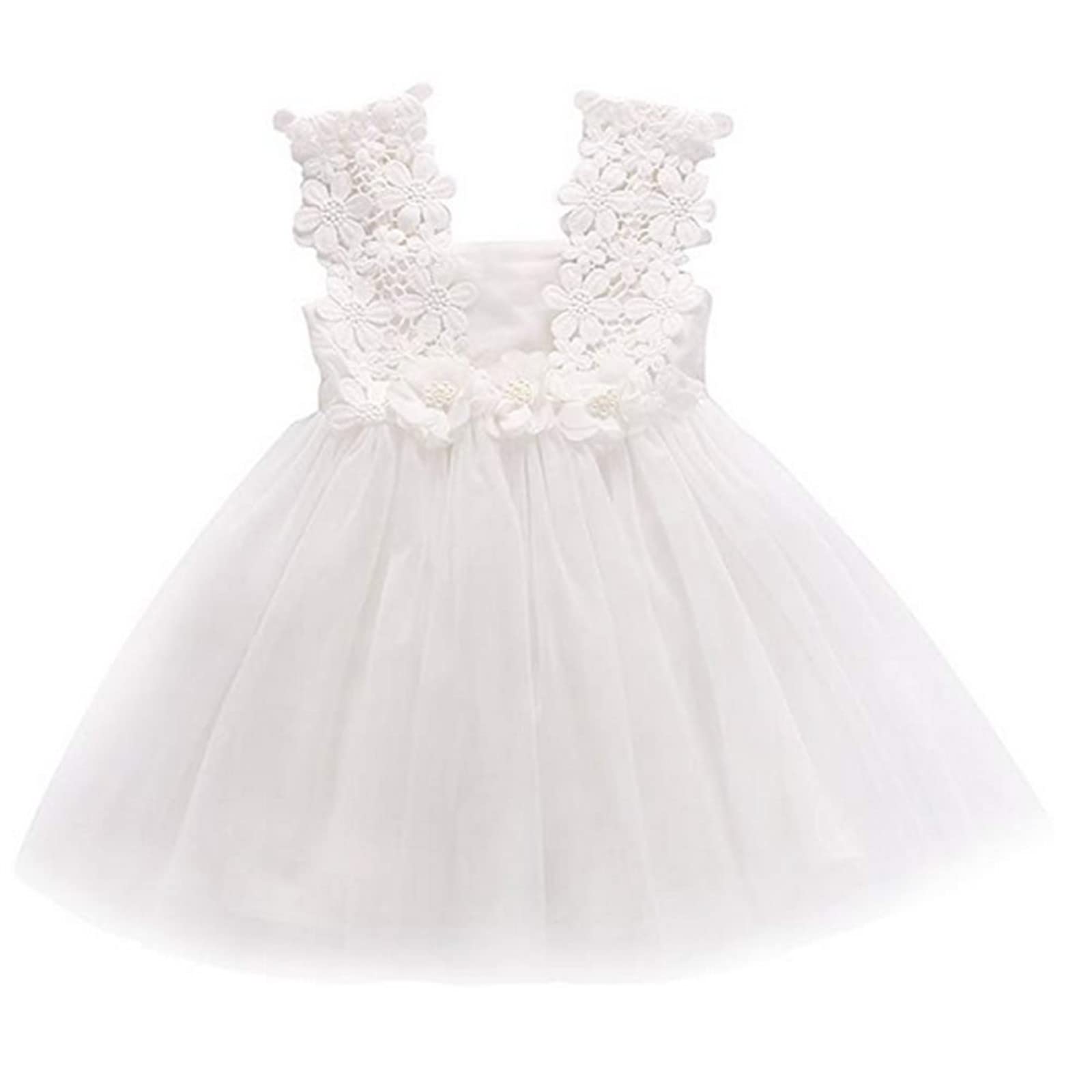 Amazon.com: Toddler Girl Dress Lace Floral Sleeveless Dress Tulle Tutu  Princess Formal Party Dress Hook 18 Months (Pink, 3-4 Years) : Clothing,  Shoes & Jewelry