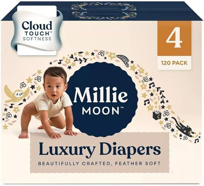 Millie Moon Luxury Disposable Diapers (Size 4 Count 120)