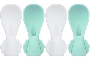 Leak-Proof Silicone Food Pouch Squeeze Spoon, 4-pack