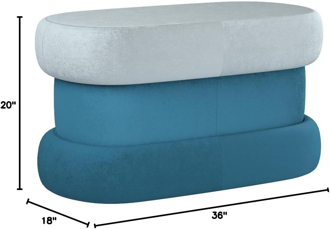 Now House by Jonathan Adler Chroma Upholstered Bench with Storage, Teal