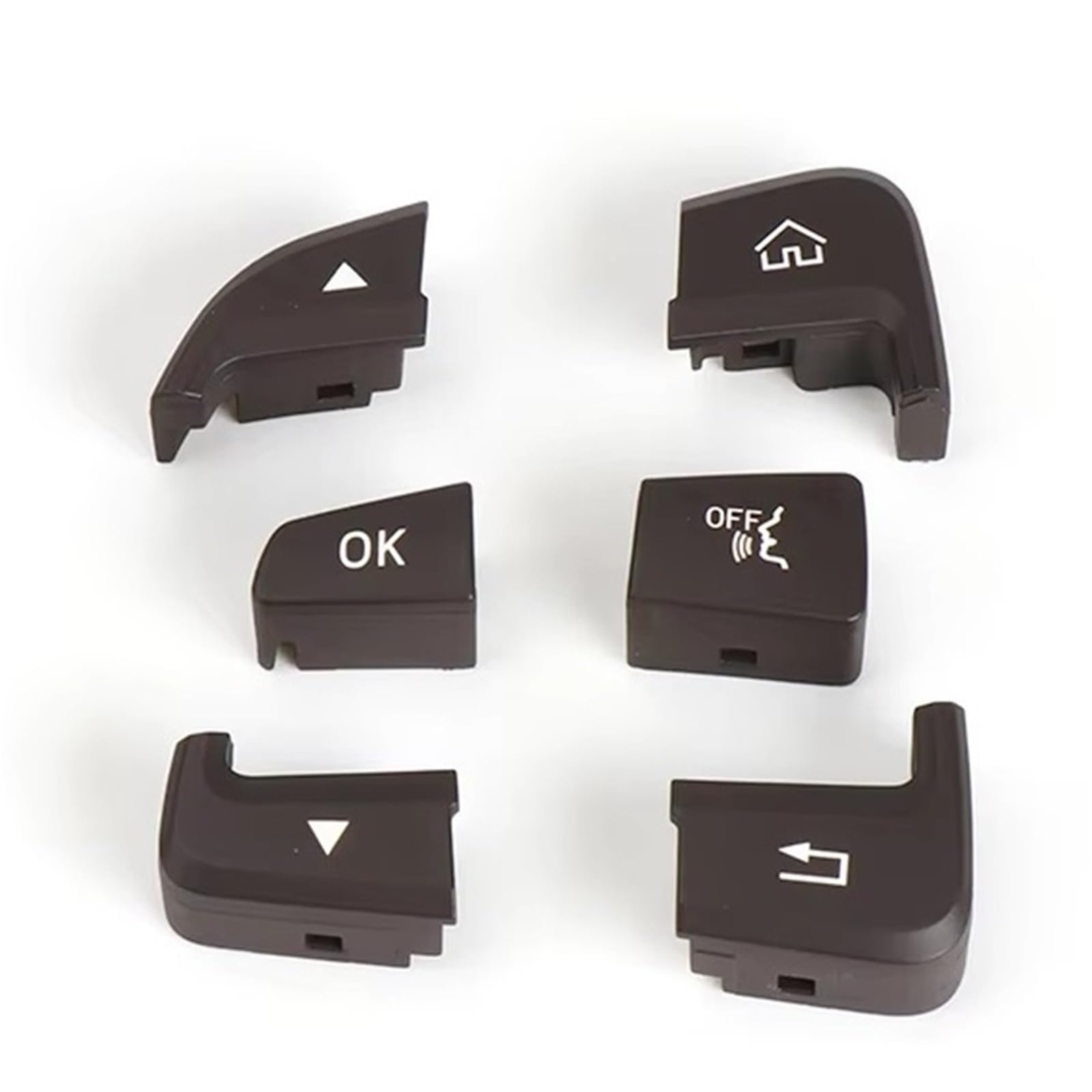 Boutons-poussoirs de volant Classe C W205 noirs sans usure - 3