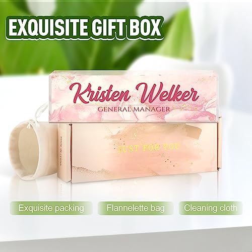 Image of Name Plate for Desk, Desk Name Plate Personalized, Office Decor for Women Men, Acrylic Desktop Accessories, Office Appreciation Gifts for Boss Social Workers Nurse Teacher Employee (Pink Coast)