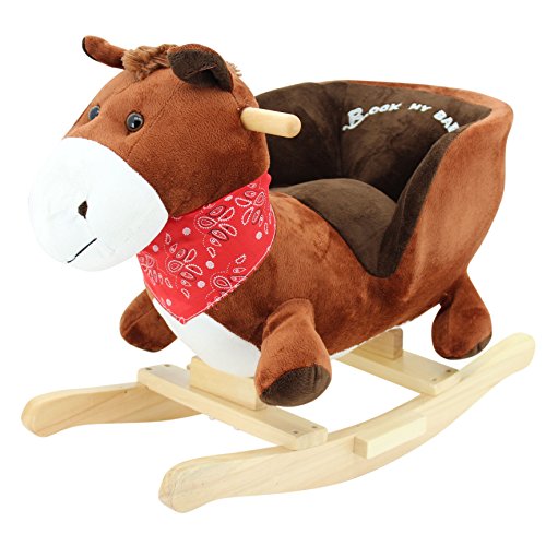 Sweety Toys 3549 Schaukeltier Schaukelpferd Pferd Pony"ROCK ME BABY" supersüss mit Funktion Ohr Pferdegalopp Der Bestseller