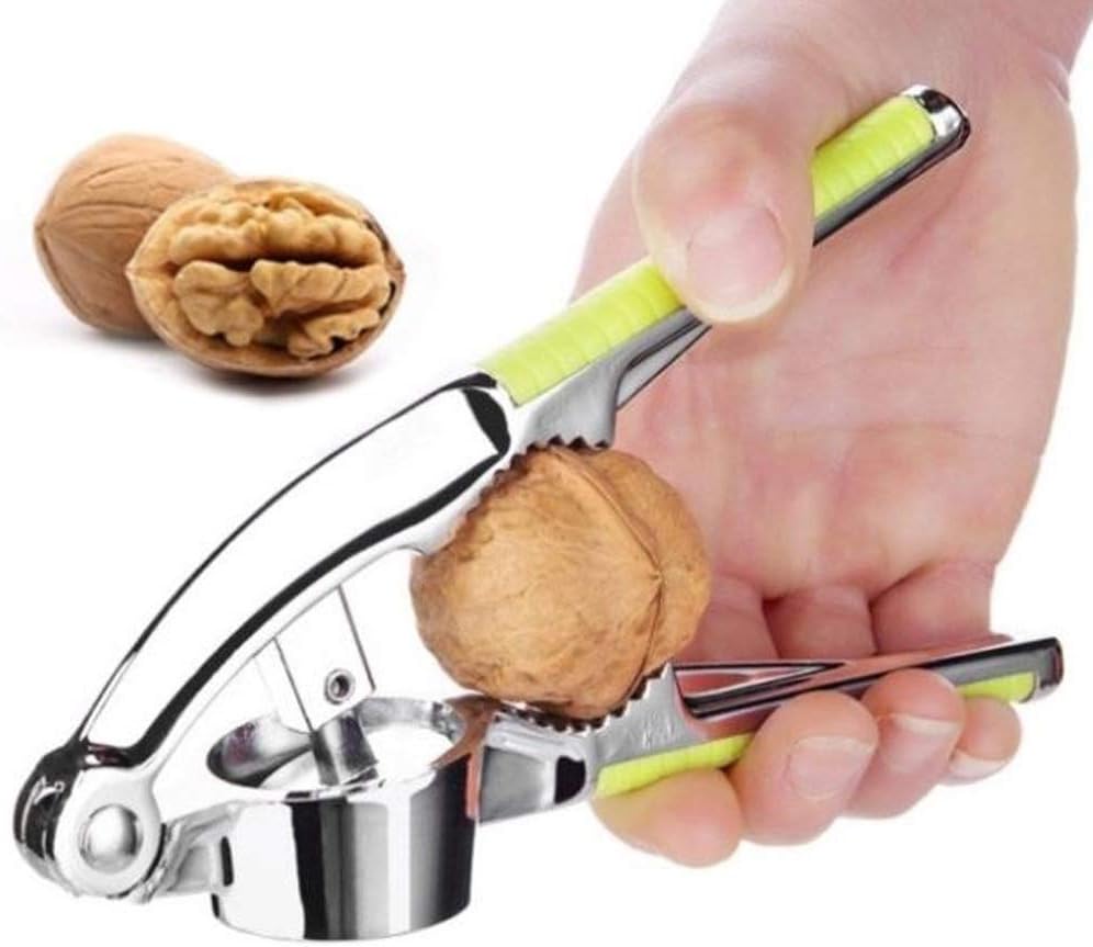 Stainless Steel Garlic Press Crusher Mincer Kitchen Aid Handheld Cloves Ginger Squeezer with Anti-slip Handle