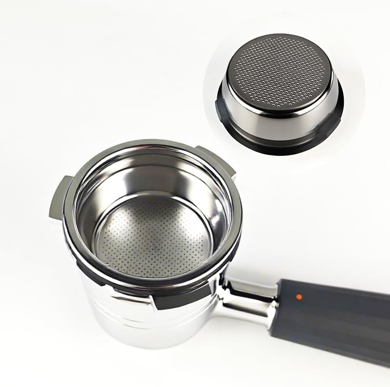 Filter basket compatible with Ninja Luxe Cafe Accessories ES601 ES701，Double Cup Coffee Pressurized Porous Filter，Double Cup Portafilter Basket for Ninja Luxe Cafe