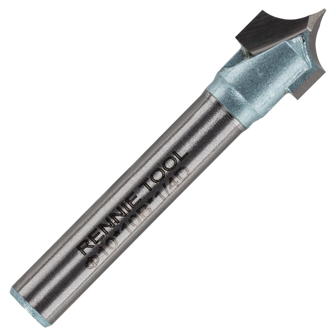 Rennie Tool 10mm Cut x 5mm Radius x 1/4" Shank TCT Roundover Router Bit