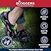 Sloggers Original Waterproof Rain and Garden Shoe for Women– Outdoor Slip-On Garden Clog - Made in The USA with Premium Comfort Insole and Arch Support - Blue/Pink Hummingbird Print, Size 6
