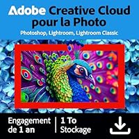 Adobe Creative Cloud 1TB:Photoshop&Lightroom | 1 an | PC/Mac | Téléchargement