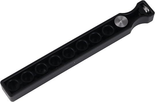 Yibuy Bass Drum Head Port Punch Tool Adjustable 2-10" Hole 139x17x12mm Black
