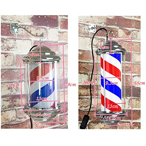 Lanterne solaire de coiffeur étanche à LED bicolore avec fixation murale rétro pour extérieur - 3