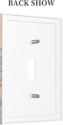 Miniatura 4 de Cubierta para interruptor de luz de palanca de 1 banda, cubierta de interruptor de luz de palanca, granero, bosque, de madera, decorativo,