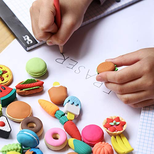 image for Mr. Pen- Food Erasers, Erasers, 30 Pack, Puzzle Erasers, Take Apart Er