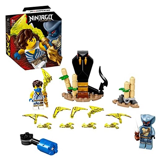 LEGO 71732 NINJAGO Episkt stridsset – Jay mot Serpentine Byggsats med Aktionfigurer, Barnleksaker