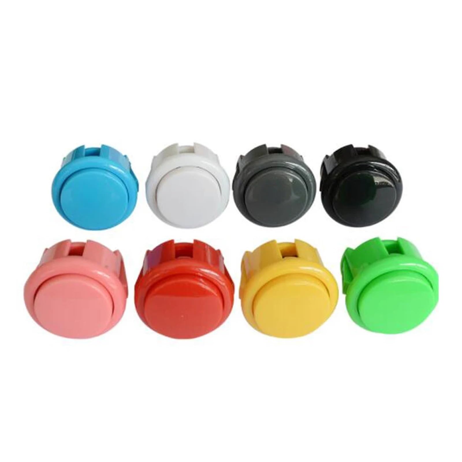10-Pack Arcade 30mm okrągły przycisk replika SANWA OBSF-30 Przycisk przełącznika części DIY (Mix Colors 10szt)