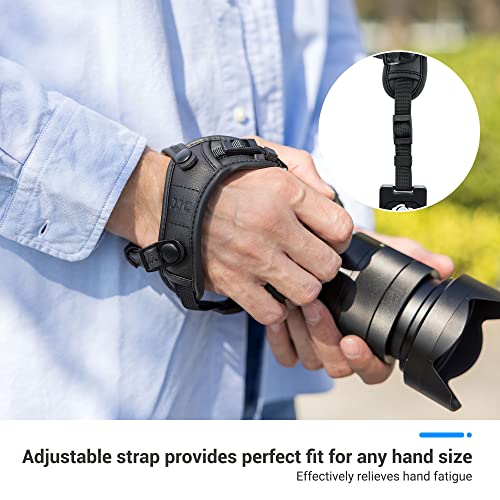 Image of JJC Deluxe Mirrorless Camera Hand Grip Strap for Canon EOS R6 R5 R10 R7 R8 | for Canon R6V M50 M6 Nikon Z8 Z9 Z7II Z6 III II Z5 Z50 Z30 Zf Zfc Fuji X-T5 X-T4 X-S20 X-T50 X-T30 X-T20 X-M5 X-E4 X-H2 X-H2S
