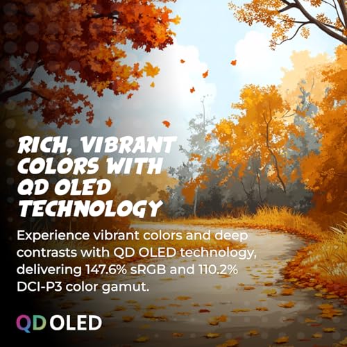 Image of AOC Q27G4ZD 27 inch QD OLED Gaming Monitor, QHD 2560 x 1440, 240Hz 0.03ms, HDMI 2.0 x2, Display Port x2, G-Sync Compatible, Console Gaming Ready, 3-Year Zero-Bright-Dot