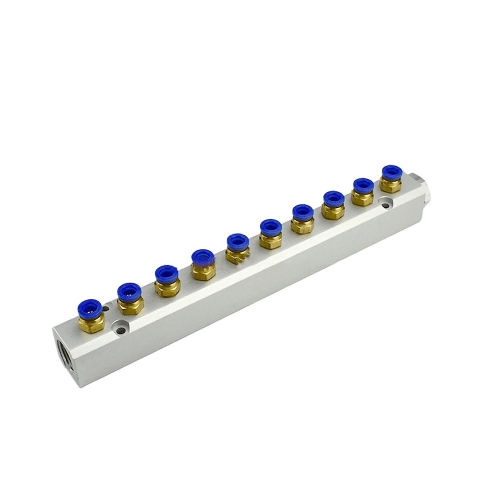 Collecteur d'air 10 voies BIK en aluminium avec connecteur 1/2 BSP pour réseau pneumatique