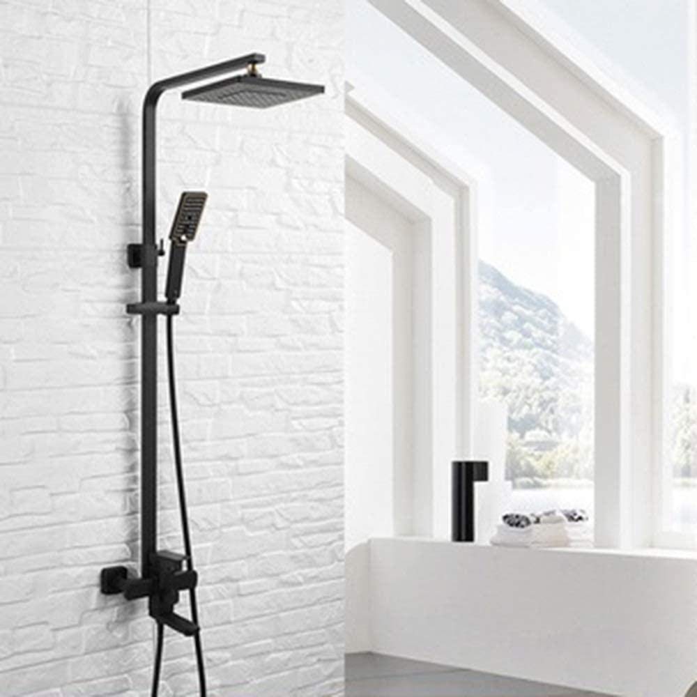 Salle de bain douche carrée multifonctionnelle en inox contre le calcaire