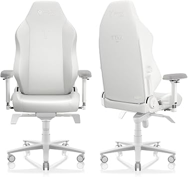 High-End Model Secretlab Titan NanoGen White, XL Size Secretlab Official Gaming Chair Hybrid Leather NanoFoam Composite 2-Layer Foam Cooling Foam Structure Next-Generation Flagship Model Ergonomic