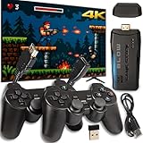 retro tv games 200 Grande bibliothèque de jeux : la console offre un accès à plus de 20 000 jeux rétro, préinstallé sur une carte mémoire de 64 Go. Sans téléchargement ni configuration, les classiques peuvent être lancés immédiatement. La collection couvre une grande variété de genres : idéale pour les joueurs individuels ou les parties sociales. Une expérience nostalgique pour les jeunes et les moins jeunes. Tout est stocké confortablement sur une carte.
