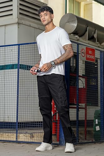 Image of Men's Stylish Cargo Pants | Slim Fit | Multi-Pocket Utility Trousers | Durable & Comfortable Fabric | Casual, Travel & Outdoor Wear